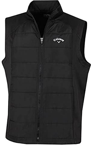 Callaway Golf Mens Full Zip Puffer Gilet - Caviar - L