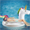 QuFrotty Medium Swimming Ring Pool Float for Girls, Flamingo Shape Inflatable Pool Float with Glitters, Inflatable Lounge Raft Tube Swimming Ring Summer Pool Toys for Kids (Unicorn, Medium)
