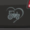 Herz Traktor Aufkleber -6 Größen 21 Farben- Landwirt Trekker Zugmaschine Love