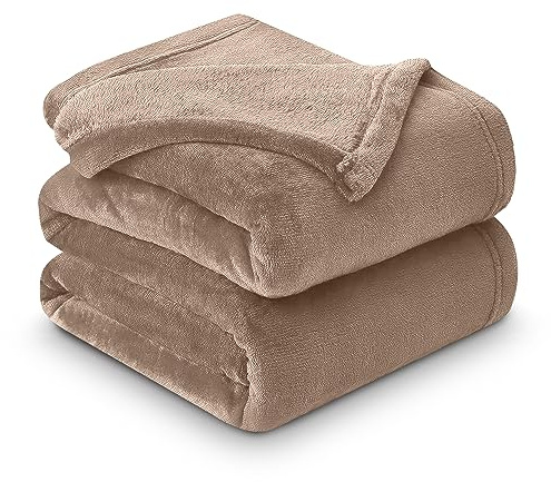 GC GAVENO CAVAILIA Mink Fluffy Blanket, Soft & Cosy Thermal Throw For Sofas, Cuddle Warm Throws For Beds, Mink, 150X200 Cm