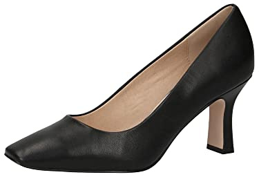 Caprice Leder Pumps Schwarz 22404
