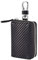TOTMOX Pochette de blocage de signal de clé de voiture Faraday, bloqueur de signal RFID en fibre de carbone noire avec pochette intérieure anti-perte et crochet de suspension