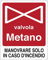 Social Crazy - Cartello Segnaletico di Sicurezza in Alluminio Rosso 20x31 cm - Valvola Metano. Manovrare Solo in Caso d'Incendio - Pittogramma e Testo - Conforme ISO 7010