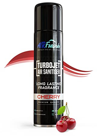 AIRFreshh Fruits 500ml Turbojet Air Freshener - Dry Mist Air Sanitiser, Neutralise Smells Anywhere (Cherry)