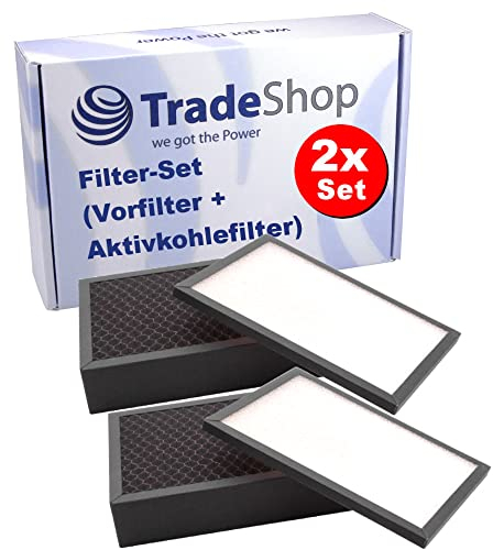 2x Trade-Shop Filter-Set (Vorfilter + Aktivkohlefilter) kompatibel mit Stadler Form Viktor Luftreiniger Luftbefeuchter ersetzt V-010