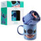 Disney Taza Set Tazas y Calcetines Mickey Minnie Marie Aristogatos Lilo y Stitch Regalos (Azul Oscuro Stitch)