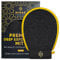 Mirak Naturals DEEP EXFOLIATING MITT - PREMIUM Body Scrubber - Kessa Exfoliating Glove | Double Sided Bath Shower Scrubber | Fake Tan Remover Mitt (Black 1 PC)