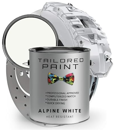 BMW Alpine White M-Sport hitzebeständige Pinsel auf Bremssattel Lack 150 ml