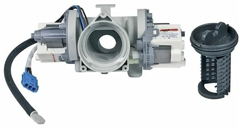 LUTH Premium Profi Parts Ablaufpumpe Lg 5859er1002m Doppelpumpe Askoll Mit Pumpenkopf Und Sieb für Waschmaschine