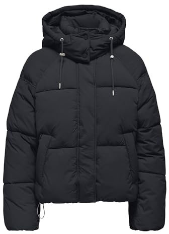ONLY Damen ONLHOPE Short Puffer Jacket CC OTW Steppjacke, Grau, L