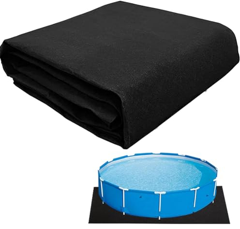 JUDANNA Pool-Bodenmatte Pool Bodenplane Quadrat 4m/13.12ft Tapete para Piso de Piscina Paño para Piso de Piscina Almohadilla de protección para Piscina de 4 m
