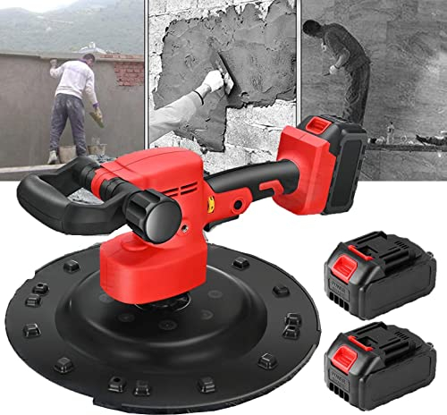 Electric Wall Sloothing Machine, 1680w trådlös poleringsmaskin, betongmagel, cementytvägg gipsmaskin (med borstlöst litiumbatteri)