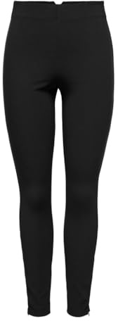 ONLY Damen Leggings Onlpeony Life Hw Rib Zip Legging CC PNT