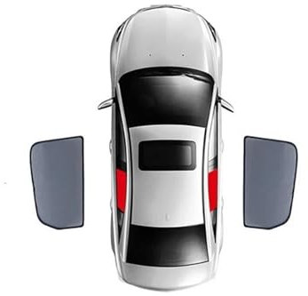 Auto Sonnenshutz Sonnenschutzschild Frontscheibenrahmen Vorhang Sonnenschutz Für 3er E46 Limousine 1998-2000 2001 2002 2003 2004 2005 Sonnenschutz Auto(Size:2PCS Rear)