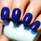 Firedeep Jelly Dunkelblauer Gel-Nagellack Scher tiefblauer Nagellack UV/LED Soak Off Ozeanblauer Gel-Lack für Nagelkunst Maniküre DIY zu Hause 0.54 Fl Oz 1Pcs