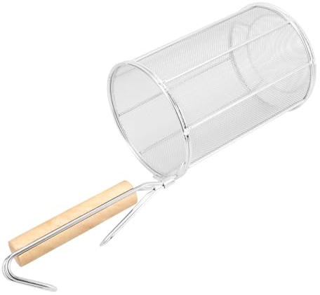 PRETYZOOM Colador De Espaguetis De Acero Inoxidable Con Mango De Madera Cuchara Coladora De Pasta Para Cocinar Colador Para Fideos Con Filtro