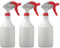 Avern Large 750ml Spray Bottles Plastic For Cleaning Solutions Gardning & Home Use Gardening, Plant, Water, Durable Trigger Sprayer, Refillable Mist Spray Bottle Heavy Duty (Red, 3 Pack)