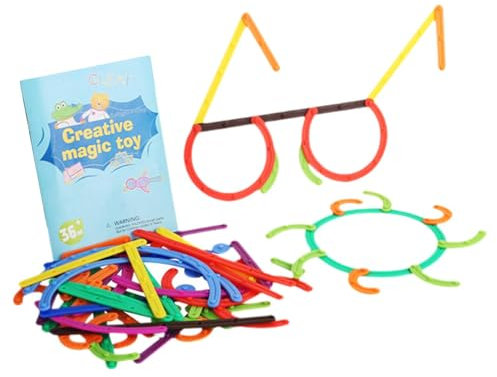 Harilla 81x Straws Building Set, Engineering Connector Blocks, Stem Blocks Construction Toys for Kids 3 4 5 6 7 8 Years Children Gift