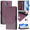 Galafu Hülle für Huawei Mate 20 Lite Hülle, PU Leder Handyhülle mit RFID Schutz, Tasche Magnet Schutzhülle mit Standfunktion für Huawei Mate 20 Lite, Violett