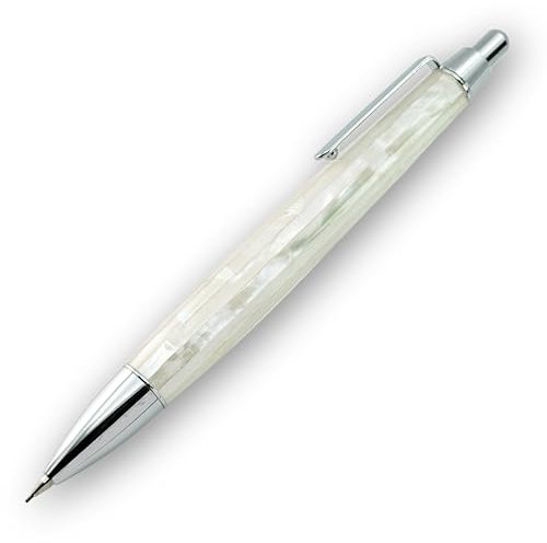 LACHIEVA LUX Porte-mines en nacre 0,7 mm élégant en métal pour dessin et esquisse avec 12 mines de recharge