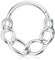 BodyBonita Septum Piercing 16G – 316L Edelstahl Nasenpiercing Nasenring Reifen für Damen Herren Helix Conch Piercings Tragus Daith Knorpel Piercing Silber 10 mm Chains