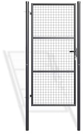 Casanoov Portillon Grillage 1x2 m Acier Galvanisé Gris Anthracite OLGA – Design Classique Robuste – Résistant Intempéries et Corrosion – Montage Facile avec Poteaux – Kit Jardin Sécurisé 100x200 cm