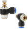 SL 4 6 8 10 12mm raccord rapide raccord pneumatique M5 1/8 1/4 3/8 1/2 vanne de régulation de vitesse de l'air vanne d'accélérateur(SL4-01)