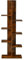 HOMASIS Libreria Verticale a Colonna da Terra a 7 Livelli, Libreria ad Albero in Legno, Angoliera Libreria Scaffale per Salotto, Soggiorno, Ufficio, Portata di 40 kg, 50 x 20 x 141 cm (Marrone)