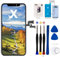 EFaith Ersatzbildschirm für iPhone X LCD Display 5,8 Full HD Touchscreen Digitizer Assembly mit komplettem Reparaturset + Displayschutz + wasserdichter Kleber mit Modell: A1865, A1901, A1902