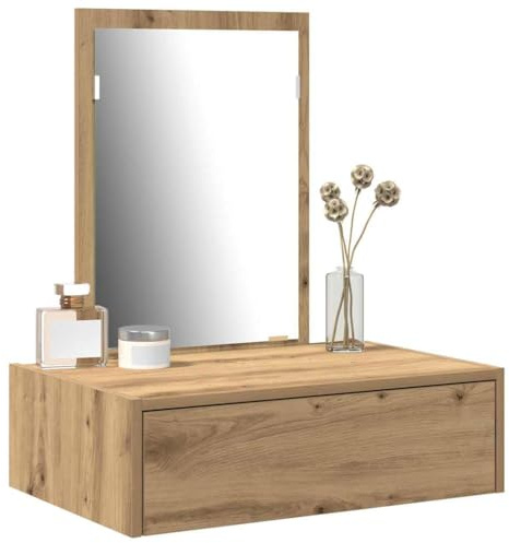 vidaXL Tavolo da Trucco Marrone 60 x 40 x 70 cm Legno ingegnerizzato