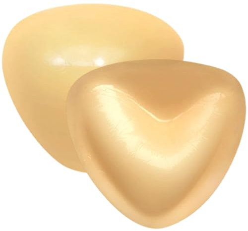 Makoto Nobu Inserti per Reggiseno, Seno Imbottiture da Donna, Rimovibili Coppette Adesive Push Up per Bra Triangolare per l'ingrandimento del Seno, Costume da Bagno Bikini