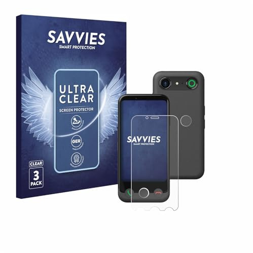 Savvies Schutzfolie für Doro Aurora A10 | (Display+Kamera) 6 Stück Transparenter Displayschutz Made in Germany Ultra-Klar Displayschutz-Folie