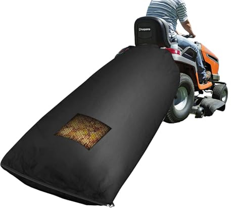 Miosugo Rasenmäher Fangsack, Rasentraktor Fangsack, 420D Oxford, mit Zugband, großvolumig, Für Gartenmäher, Rasenpflege, Lagerung von Gartenabfällen im Freien (78,7 x 51,1 Zoll)