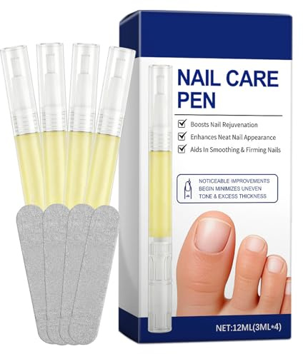 Nail Care Oil Pen, 4PCS Extra Strong Nail Growth Oil for Toenail & Fingernail, Toenail Serum for Nail Care & Strengthening, Effective Solution for Healthy Toenails