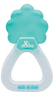 DODIE Anello di dentizione refrigerante per bambini, effetto freddo lenitivo, lenisce le gengive, verde dai 4 mesi