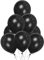 Black Balloons 50 Pack, Large 12 Inch Thick Latex Biodegradable Helium Party Balloons for Birthday, Wedding, Baby Shower, Valentine's Day Events Decoration for Balloon Arch Garland