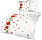 Kaeppel Seersucker Bettwäsche 155x220cm Red Poppy Mohn Rot Weiß Baumwolle 470/402