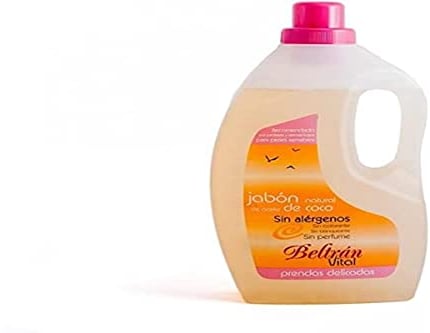 Jabones Beltrán - Jabón de Coco Líquido - Sanea y Cuida los Tejidos - Lavado a Mano o a Máquina - Jabón Natural con Suavidad Extra - Ideal para las Prendas Delicadas - 1,5L