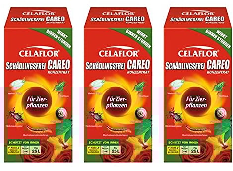 CELAFLOR Schädlingsfrei CAREO Konzentrat für Zierpflanzen 750 ml - Mittel gegen beißende & saugende Schädlinge