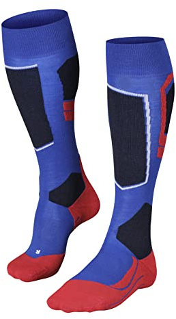 FALKE Herren Skisocken SK4 Advanced M Kh Wolle Funktionsmaterial warm dünn 1 Paar, Blau Olympic 6940-O, 42-43