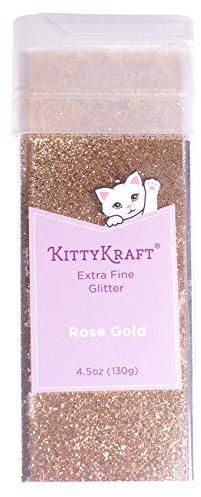 KittyKraft 4.5oz (130g) Extra Fine Glitter Single (Rose Gold)