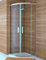Mampara de Ducha Semicircular- 2 Hoja Fija y 2 Puerta Corredera - Cristal de Seguridad de 6 mm - Modelo Trescientos Circle (80 X 80 Curva Roca)