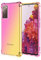 HAOTIAN Coque pour Samsung Galaxy S20 FE 5G Coque, Étui en Gradient Color TPU Case Cover, [Coins Renforcés] Housse de Protecteur Transparente Antichoc Souple TPU Silicone Bumper (Rose/Or)