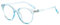 Suertree Blaulichtfilter Myopia Brille Leichte Kurzsichtigkeit Brille Scharnier Mode Distanz Brille für Damen 959 Blau -1.5