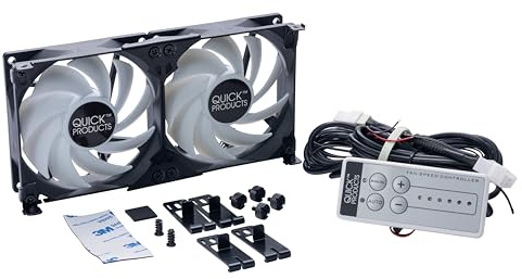 Quick Products QP-RFVCF90 RV Refrigerator Vent Cooling Fan - 90mm