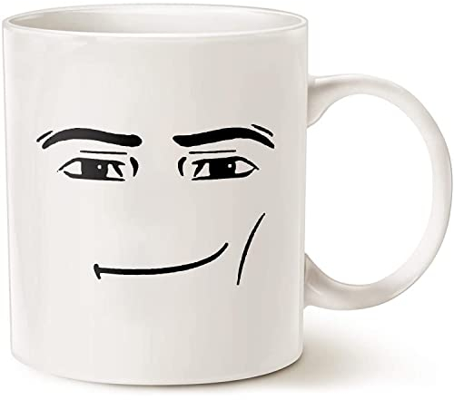 CavaStar Serious Guy Face 325 ml und 425 ml Keramiktasse – Gamer-Tasse – beste Geschenkidee für Freunde, Familie, Mutter, Papa oder Kollegen