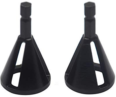 Oudtinx 2PCS Deburring External Chamfer Tool Drill Bit Remove Burr Repairs Tools Quick Release Hexagon Shank Black