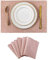 Home Brilliant Table Placemats Set of 6, Cute Soft Kids Placemats, Pink Place Mats for Party Wedding Housewarming Gift, 33 x 48 cm(13x19 Inch), Baby Pink