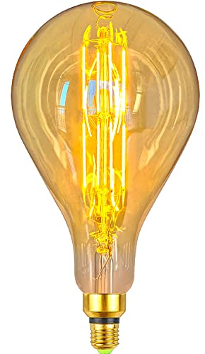 TIANFAN Antike LED-Lampen Riesige dekorative Glühbirne 8W Dimmbare E27-Basis 220 / 240V 600Lumen Supergelb Warm(A165)