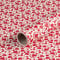 Natürlich verpacken Geschenkpapier Weiß mit roten Herzen, Geburtstagspapier, 0,7 x 10 m